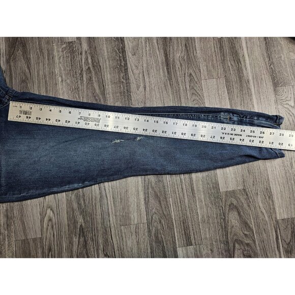 Pistola Jeans Womens 33 Medium Wash Distressed Ankle Zip Hem Stretch Pants - Picture 11 of 13